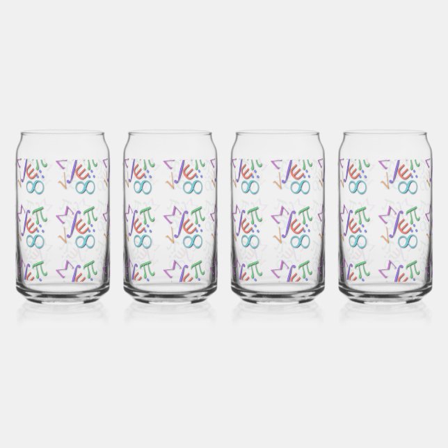 "math" can glass (Front)