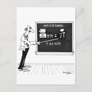 Math Cartoon 5850 Postcard