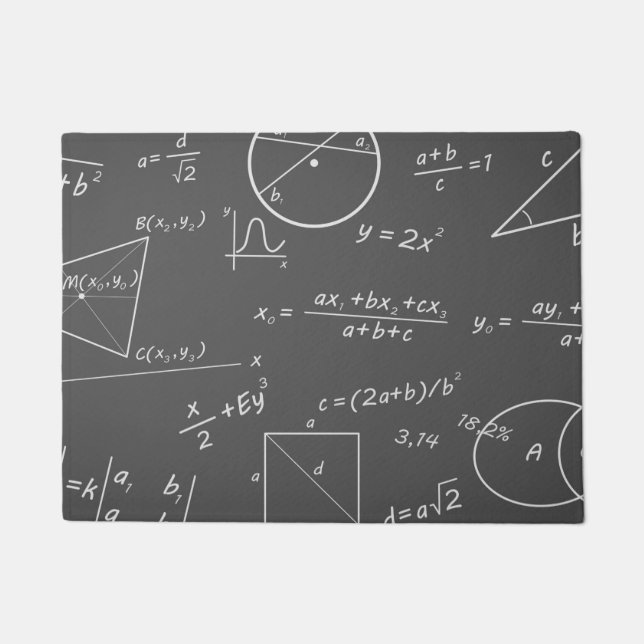 Math chalkboard doormat (Front)