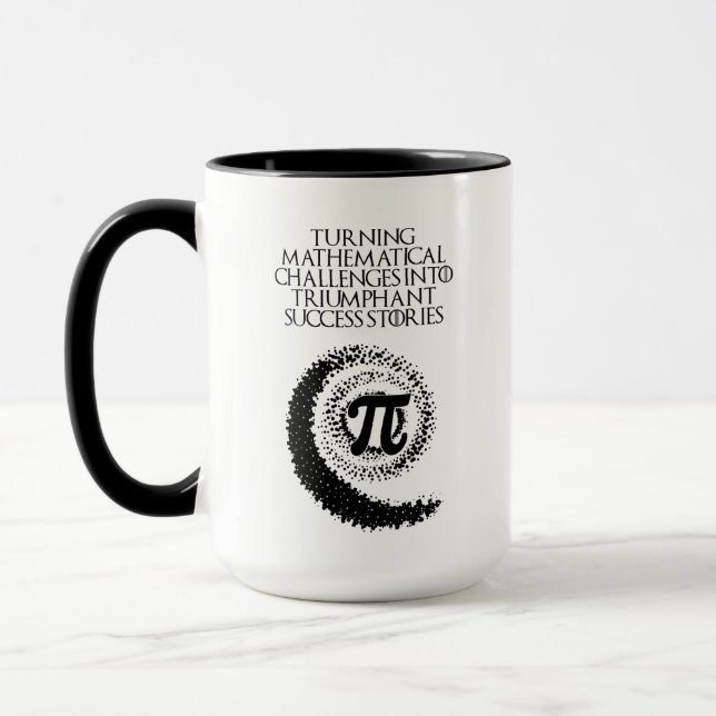 Math Challenges Triumphant Success Stories Mug (Left)