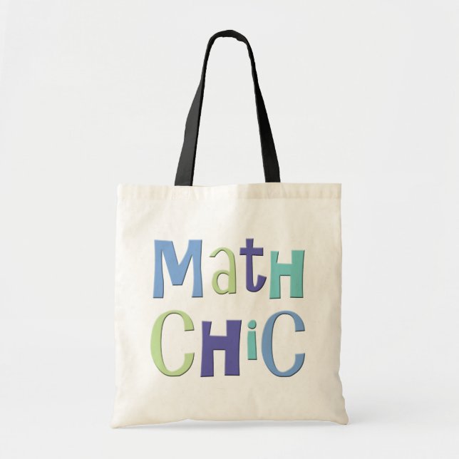 Math Chic Tote Bag (Front)