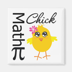 Math Chick Magnet