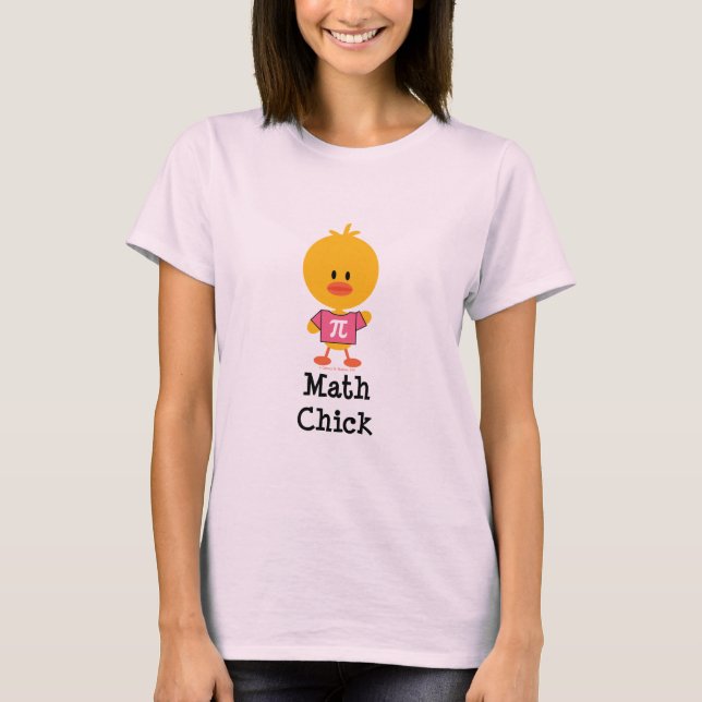 Math Chick Organic Tee Shirt (Front)