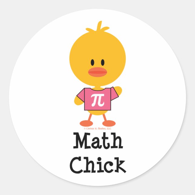 Math Chick Stickers (Front)