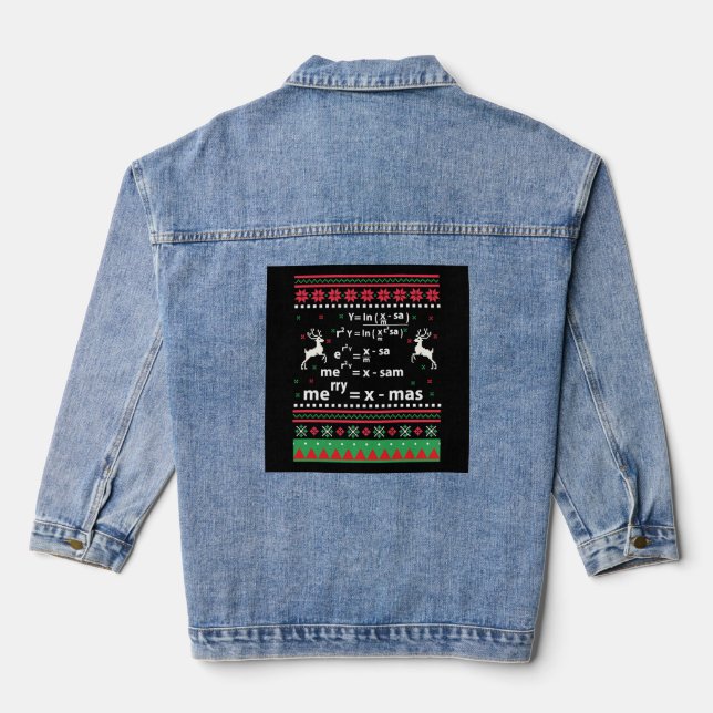 MATH CHRISTMAS DENIM JACKET (Back)