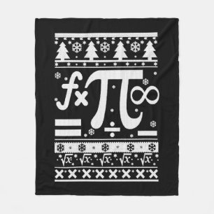 Math Christmas Fleece Blanket
