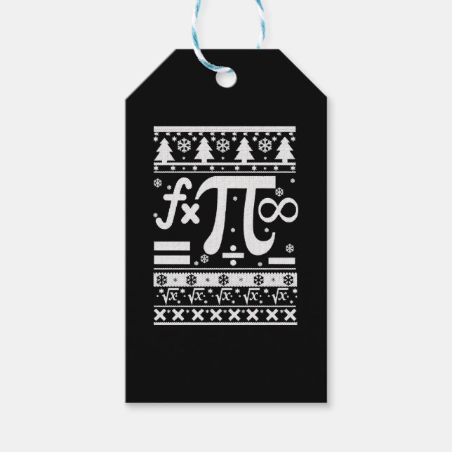 Math Christmas  Gift Tags (Front)