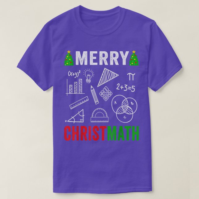 Math Christmas  Merry Christmas Math Teacher Women T-Shirt (Design Front)