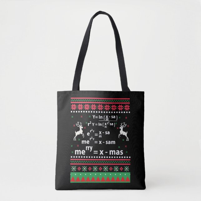 MATH CHRISTMAS TOTE BAG (Front)