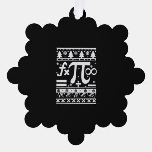 Math Christmas Tree Decoration Card