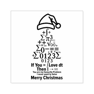Math Christmas Tree Stamp - Teacher Gift