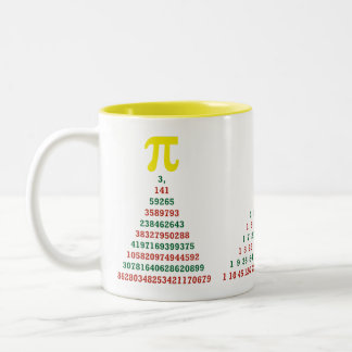 Math christmas trees Two-Tone coffee mug