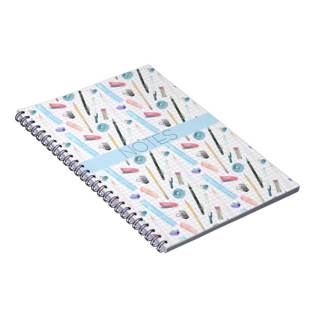 MATH CLASS BLUE AQUA PINK  NOTEBOOK (Right Side)