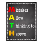 Math Classroom Poster Teacher Chalkboard Sign
