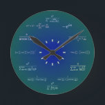 Math Clock<br><div class="desc">Each numeral on the clock is replaced with a mathematical equation with a solution equal to that number.</div>