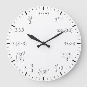 Math clock 3 x 3 – three times three