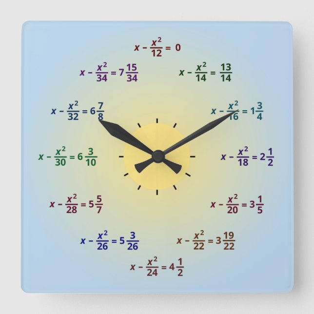 Math Clock (AM-PM) (Front)
