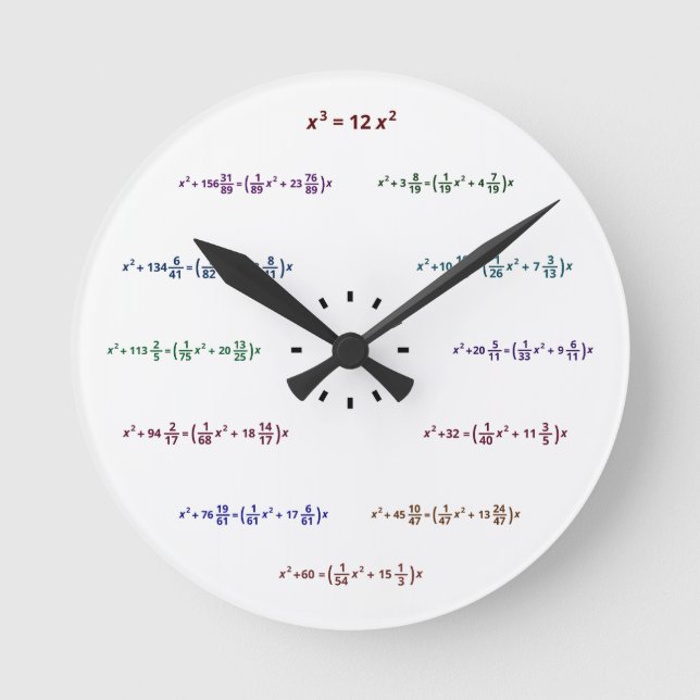 Math Clock (AM-PM-Minutes) (Front)