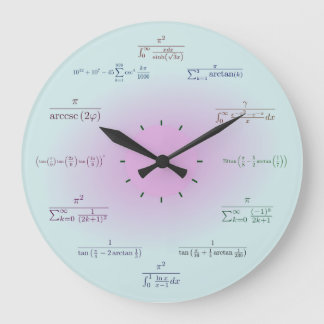 Math clock (green-purple gradient)