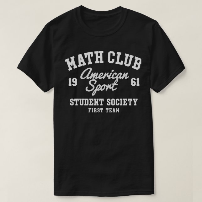 MATH CLUB 1 T-Shirt (Design Front)