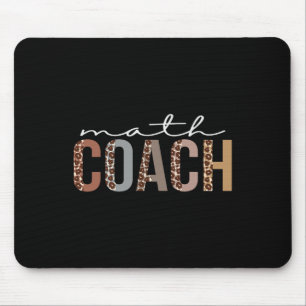 Math Coach Leopard Appreciation Fun For Women For Mouse Mat
