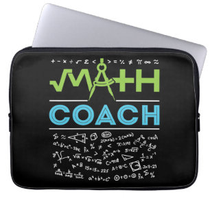 Math Coach Mathematics Tutor Laptop Sleeve