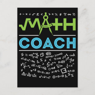 Math Coach Mathematics Tutor Postcard