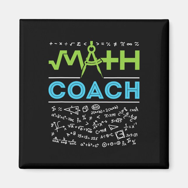 Math Coach Teacher Appreciation Ck To School  Magnet (Front)