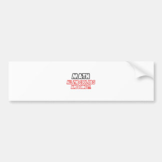 Math...Cool Kids Bumper Sticker