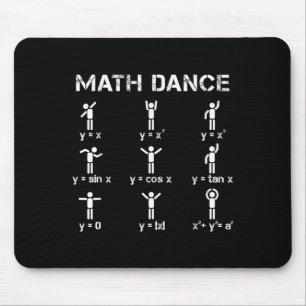 Math Dance Algebraic Functions Funny Teacher Shirt Mouse Mat