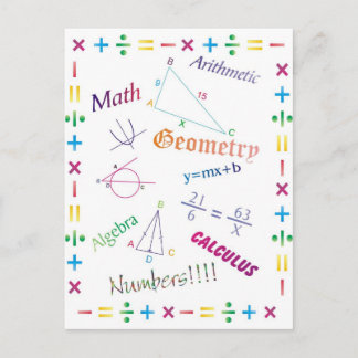 Math Design Postcard