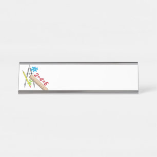 Math Desk Name Plate