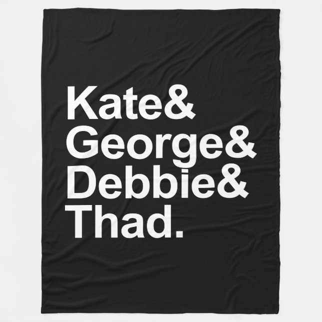 Math Detectives - Kate, George, Debbie, and Thad Fleece Blanket (Front)