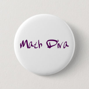 Math Diva 6 Cm Round Badge