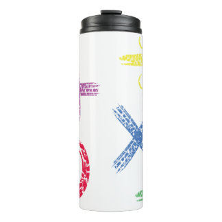 Math drawing thermal tumbler