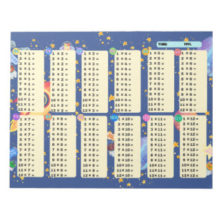Math Drill Space Adventure (Multiplication)  Notepad