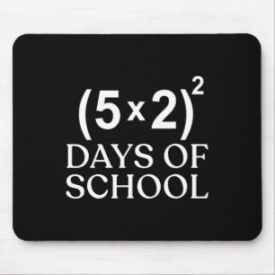 Math Equation 100th Day Of School Teacher Kids 100 Mouse Mat