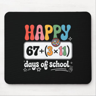 Math Equation 100th Day Teacher Groovy 100 Days Of Mouse Mat