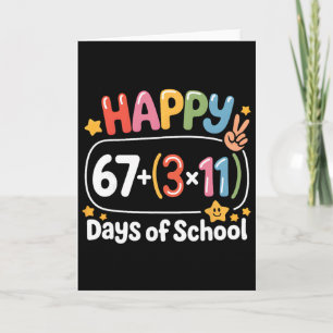 Math Equation 100th Day Teachers Kids 100 Days Of Card
