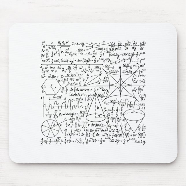 Math Equation Cool Quadratic Formula Geek Nerd Mat Mouse Mat (Front)