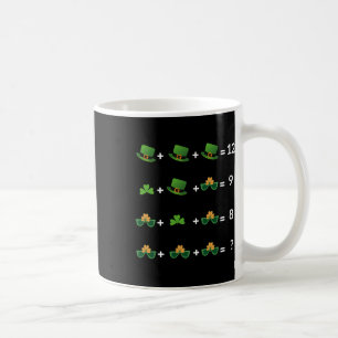 Math Equation Funny St Patricks Day Teacher 1  Coffee Mug