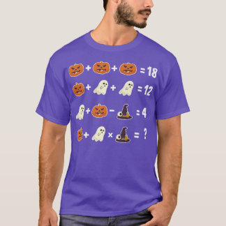 Math Equation Lazy Halloween Costume Funny Teacher T-Shirt