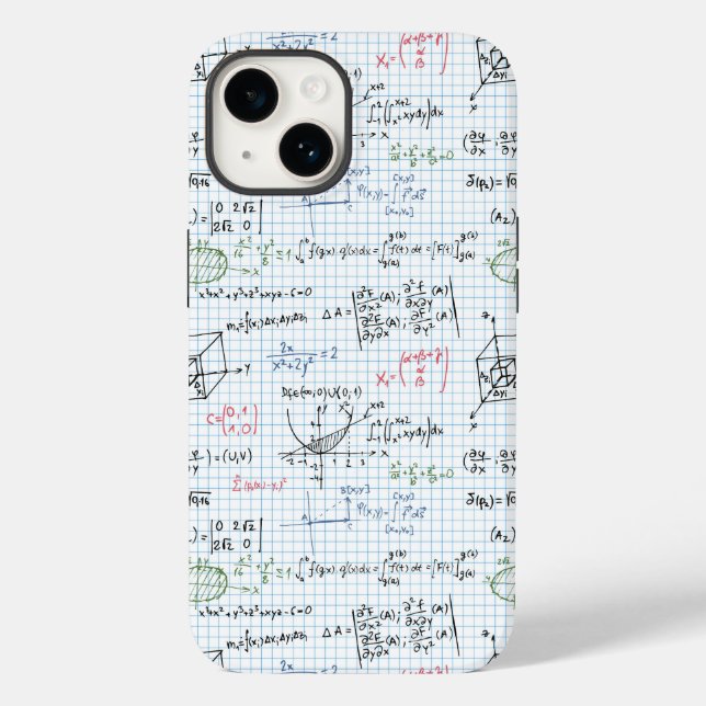 Math Equation Pattern Case-Mate iPhone Case (Back)