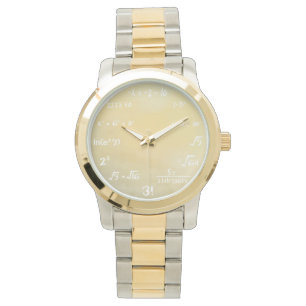 Math Equation Watch For Mathematics Geeks - Gold