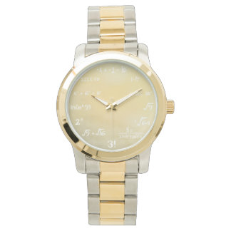 Math Equation Watch For Mathematics Geeks - Gold