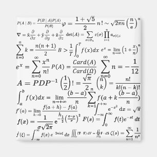 math equations and formulas magnet