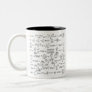 math equations and formulas Two-Tone coffee mug