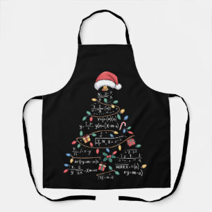 Math Equations Christmas Tree Xmas Holiday Teacher Apron