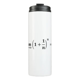 math equations: limit equals e: exponential thermal tumbler