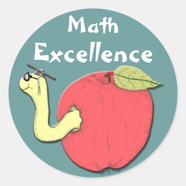 Math Excellence Sticker (Front)